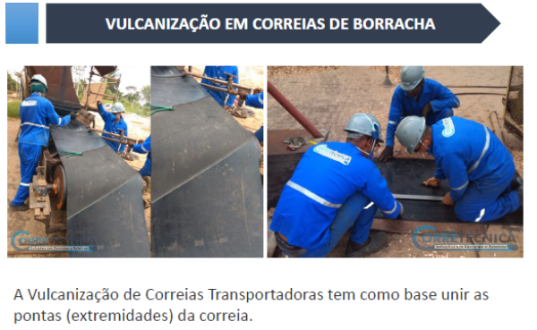 Vulcanização de Correias e revestimento de rolos