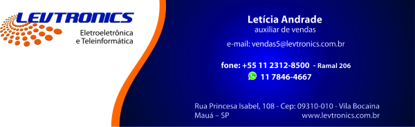 Logo Levtronics Eletroeletronica e Teleinformatica LTDA